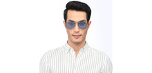 Load image into Gallery viewer, Gunmetal Aviator Full Rim Unisex Sunglasses by Vincent Chase Polarized-206959
