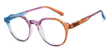 Load image into Gallery viewer, Blue Purple Brown Round Full Rim Unisex Eyeglasses by Vincent Chase-205497