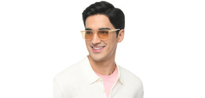 Brown Rectangle/ Square Full Rim Unisex Sunglasses by Vincent Chase Polarized-215455