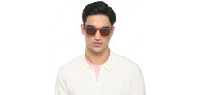 Load image into Gallery viewer, Brown Rectangle/ Square Full Rim Unisex Sunglasses by Vincent Chase Polarized-215459