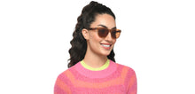 Load image into Gallery viewer, Brown Rectangle/ Square Full Rim Unisex Sunglasses by Vincent Chase Polarized-215459