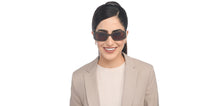 Load image into Gallery viewer, Brown Rectangle Full Rim Women Sunglasses by John Jacobs-209442