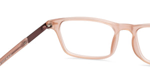 Brown Rectangle Full Rim Unisex Eyeglasses by Lenskart Air-210790