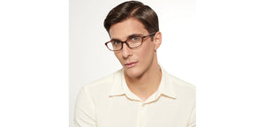 Brown Rectangle Full Rim Unisex Eyeglasses by Lenskart Air-200533