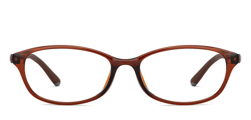Brown Rectangle Full Rim Unisex Eyeglasses by Lenskart Air-200533
