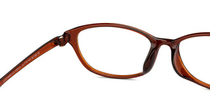 Brown Rectangle Full Rim Unisex Eyeglasses by Lenskart Air-200533