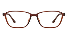 Load image into Gallery viewer, Brown Rectangle Full Rim Unisex Eyeglasses by Lenskart Air-200534
