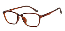 Load image into Gallery viewer, Brown Rectangle Full Rim Unisex Eyeglasses by Lenskart Air-200534
