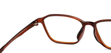 Load image into Gallery viewer, Brown Rectangle Full Rim Unisex Eyeglasses by Lenskart Air-200534
