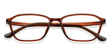 Load image into Gallery viewer, Brown Rectangle Full Rim Unisex Eyeglasses by Lenskart Air-200534