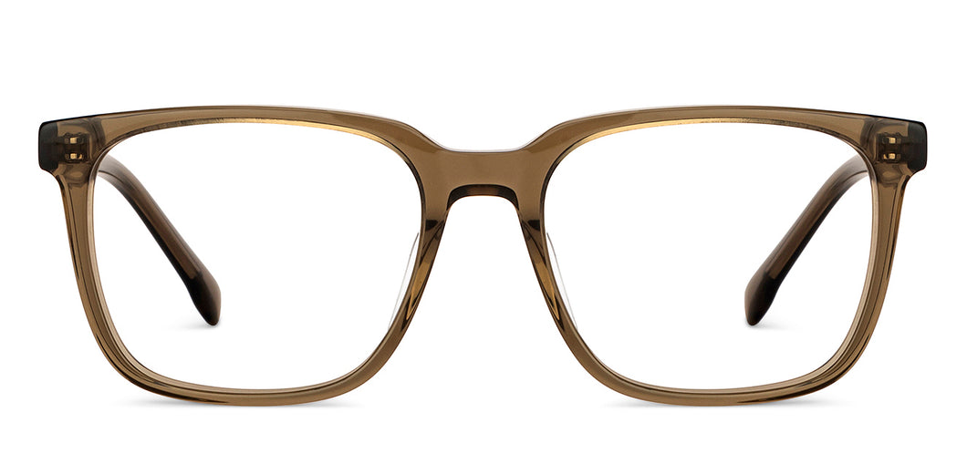 Brown Rectangle Full Rim Unisex Eyeglasses by Vincent Chase Computer Glasses-205167