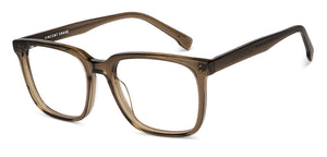 Brown Rectangle Full Rim Unisex Eyeglasses by Vincent Chase Computer Glasses-205167