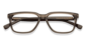 Brown Rectangle Full Rim Unisex Eyeglasses by Vincent Chase-211252