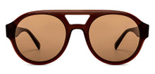 Load image into Gallery viewer, Brown Round Full Rim Unisex Sunglasses by John Jacobs-201678