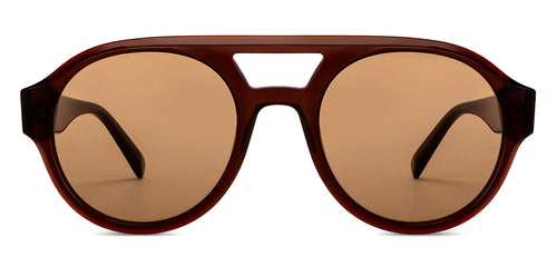 Brown Round Full Rim Unisex Sunglasses by John Jacobs-201678