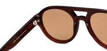 Load image into Gallery viewer, Brown Round Full Rim Unisex Sunglasses by John Jacobs-201678