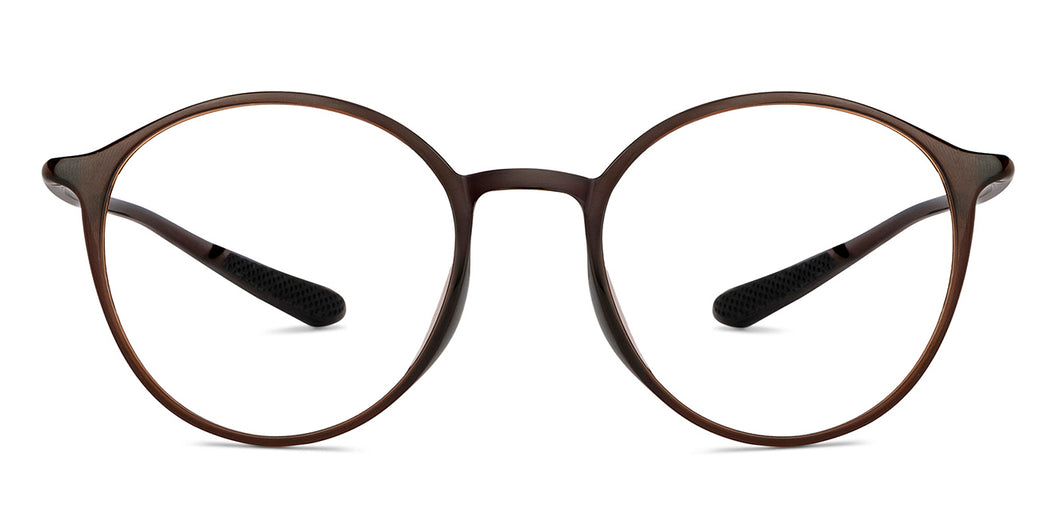 Brown Round Full Rim Unisex Eyeglasses by Lenskart Air-151761