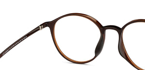 Brown Round Full Rim Unisex Eyeglasses by Lenskart Air-151761