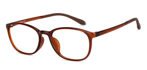 Brown Round Full Rim Unisex Eyeglasses by Lenskart Air-200542