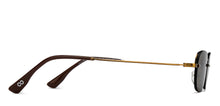 Load image into Gallery viewer, Gold Rectangle Full Rim Unisex Sunglasses by Lenskart STUDIO-207732
