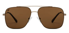 Load image into Gallery viewer, Gold Square Full Rim Unisex Sunglasses by Vincent Chase-209994