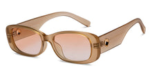 Load image into Gallery viewer, Brown Rectangle Full Rim Unisex Sunglasses by Vincent Chase Polarized-212312