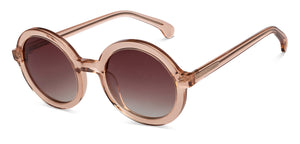 Brown Round Full Rim Unisex Sunglasses by John Jacobs-152269