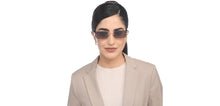 Load image into Gallery viewer, Gold Rectangle Full Rim Women Sunglasses by John Jacobs-209446