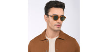 Load image into Gallery viewer, Brown Square Full Rim Unisex Sunglasses by John Jacobs-208166