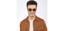 Load image into Gallery viewer, Brown Square Full Rim Unisex Sunglasses by John Jacobs-208166