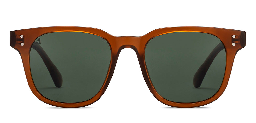 Brown Square Full Rim Unisex Sunglasses by Vincent Chase Polarized-212307