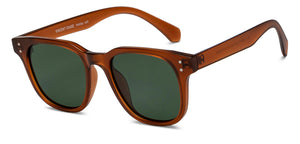 Brown Square Full Rim Unisex Sunglasses by Vincent Chase Polarized-212307