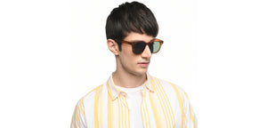 Brown Square Full Rim Unisex Sunglasses by Vincent Chase Polarized-212307
