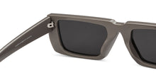 Load image into Gallery viewer, Brown Rectangle Full Rim Unisex Sunglasses by OJOS-209257