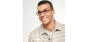 Brown Rectangle Full Rim Unisex Eyeglasses by Lenskart READERS-152155