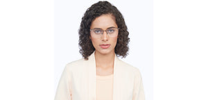 Brown Rectangle Half Rim Unisex Eyeglasses by Vincent Chase-207979