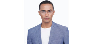 Brown Rectangle Half Rim Unisex Eyeglasses by Vincent Chase-207979