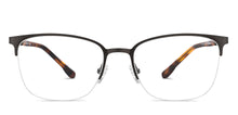 Load image into Gallery viewer, Brown Rectangle Half Rim Unisex Eyeglasses by Vincent Chase-207979