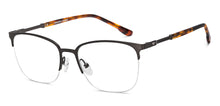 Load image into Gallery viewer, Brown Rectangle Half Rim Unisex Eyeglasses by Vincent Chase-207979