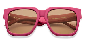 Pink Wayfarer Full Rim Women Sunglasses by John Jacobs-212340