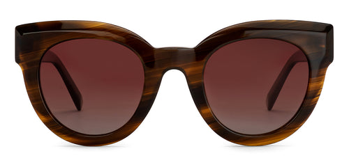 Brown Cat Eye Full Rim Unisex Sunglasses by John Jacobs-201684