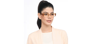 Brown Rectangle Full Rim Unisex Eyeglasses by Lenskart STUDIO-207683