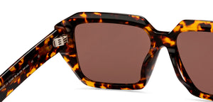 Tortoise Square Full Rim Women Sunglasses by John Jacobs-212382