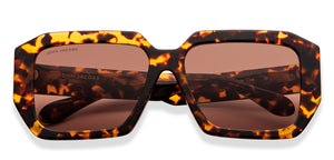 Tortoise Square Full Rim Women Sunglasses by John Jacobs-212382
