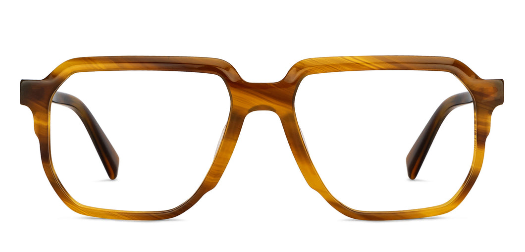 Brown Square Full Rim Men Eyeglasses by John Jacobs-151332
