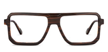 Load image into Gallery viewer, Brown Square Full Rim Men Eyeglasses by John Jacobs-151336