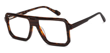 Load image into Gallery viewer, Brown Square Full Rim Men Eyeglasses by John Jacobs-151336
