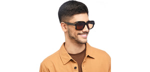 Tortoise Wayfarer Full Rim Unisex Sunglasses by John Jacobs-201674