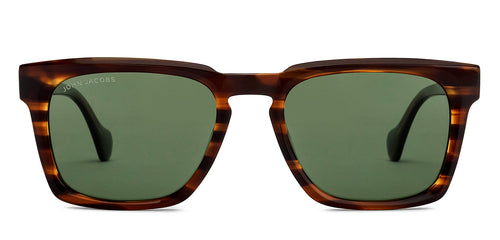 Tortoise Square Full Rim Unisex Sunglasses by John Jacobs-208136