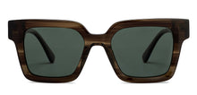 Load image into Gallery viewer, Brown Square Full Rim Unisex Sunglasses by John Jacobs-208157